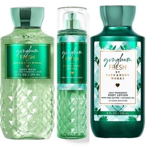 Bath & Body Works Gingham Fresh Body Wash, Lotion, and Mist Set NEW